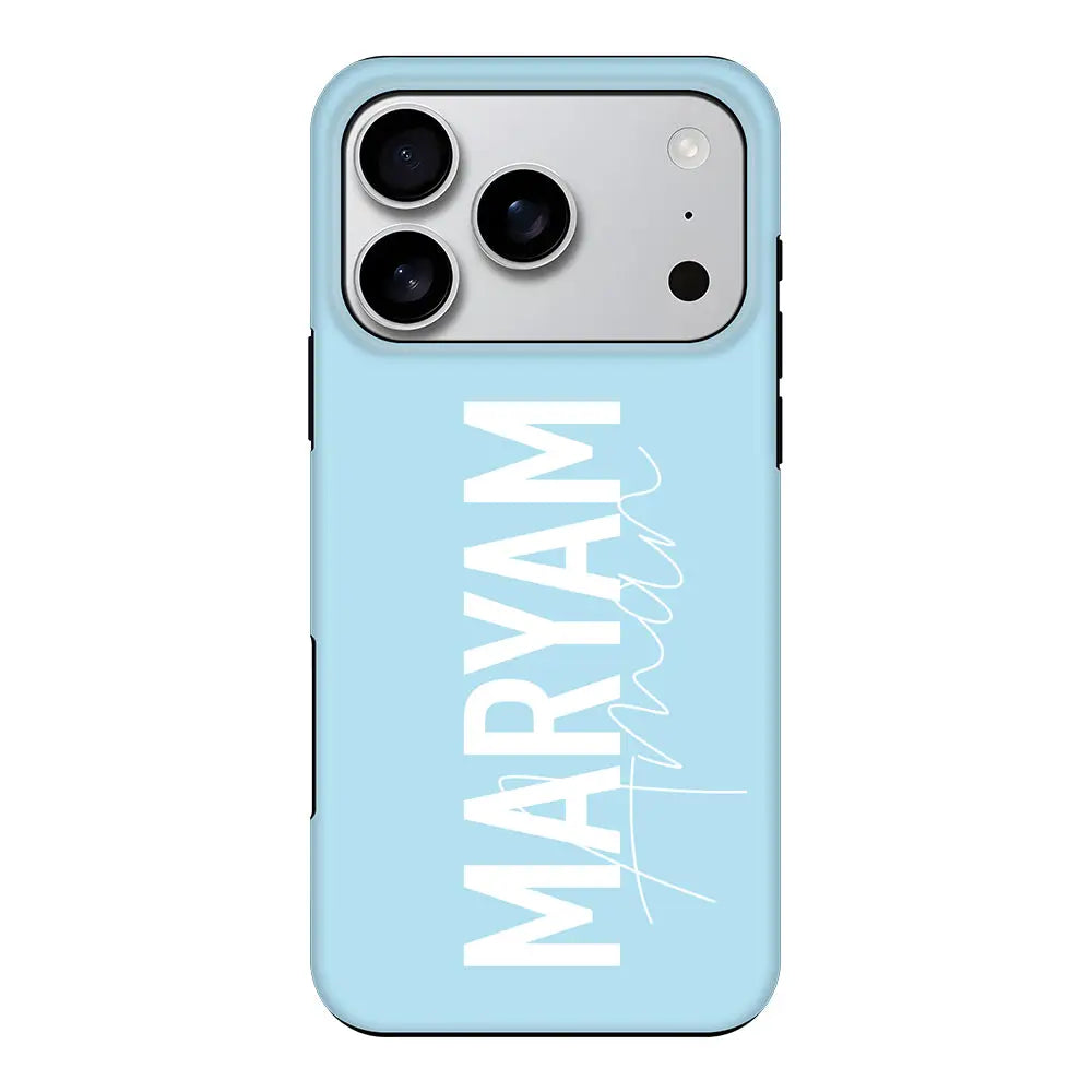 Apple iPhone 17 Pro / Tough MagSafe Personalized Name Vertical, Phone Case - Stylizedd.com