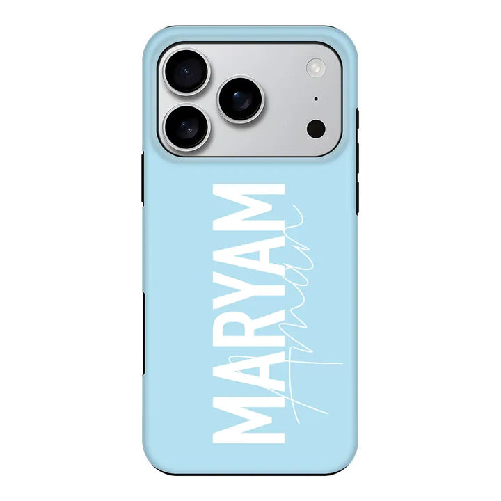 Apple iPhone 17 Pro / Tough MagSafe Personalized Name Vertical, Phone Case - Stylizedd.com