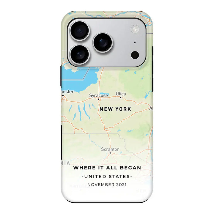 Apple iPhone 17 Pro / Tough MagSafe Personalized map, Phone Case - Stylizedd.com