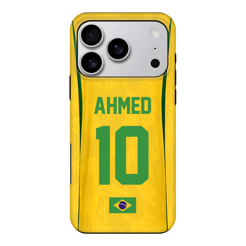 Apple iPhone 17 Pro / Tough MagSafe Personalized Football Jersey Phone Case Custom Name & Number - Stylizedd.com