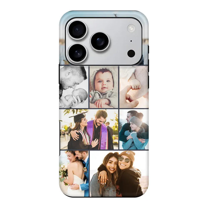 Apple iPhone 17 Pro / Tough MagSafe Personalised Photo Collage Grid Phone Case - Stylizedd.com