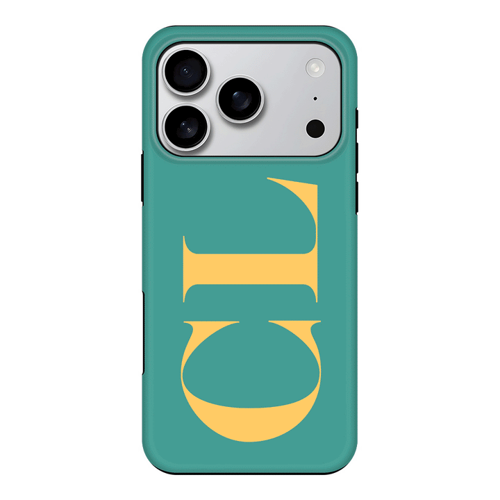 Apple iPhone 17 Pro / Tough MagSafe Personalized Monogram Large Initial 3D Shadow Text, Phone Case - Stylizedd.com