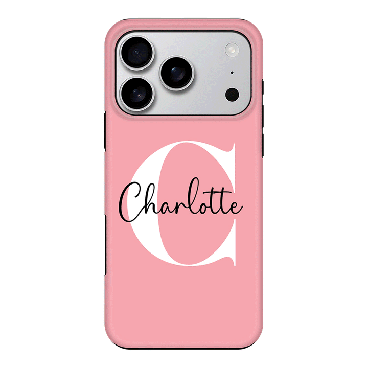 Apple iPhone 17 Pro / Tough MagSafe Custom Monogram Large Initial Name & Letter, Phone Case - Stylizedd.com