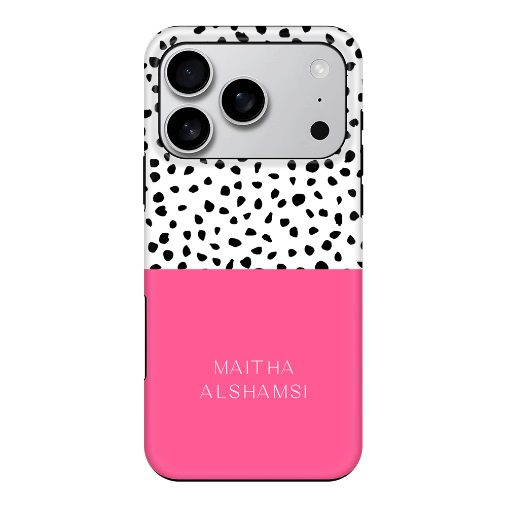 Apple iPhone 17 Pro / Tough MagSafe Personalized Text Colorful Spotted Dotted, Phone Case - Stylizedd.com