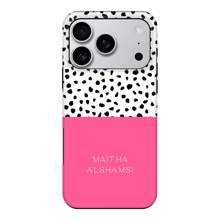 Apple iPhone 17 Pro / Tough MagSafe Personalized Text Colorful Spotted Dotted, Phone Case - Stylizedd.com