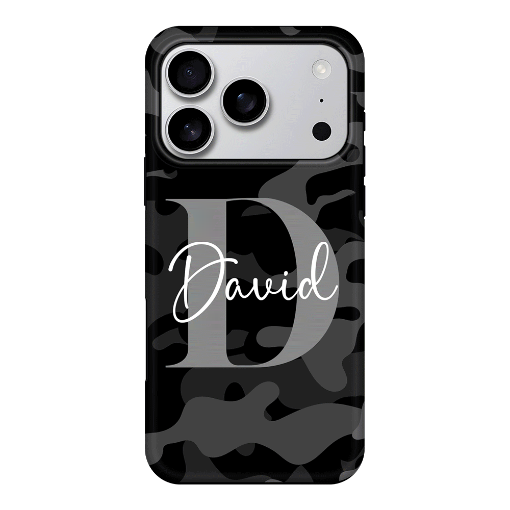 Apple iPhone 17 Pro / Tough MagSafe Personalized Name Camouflage Military Camo, Phone case - Stylizedd.com