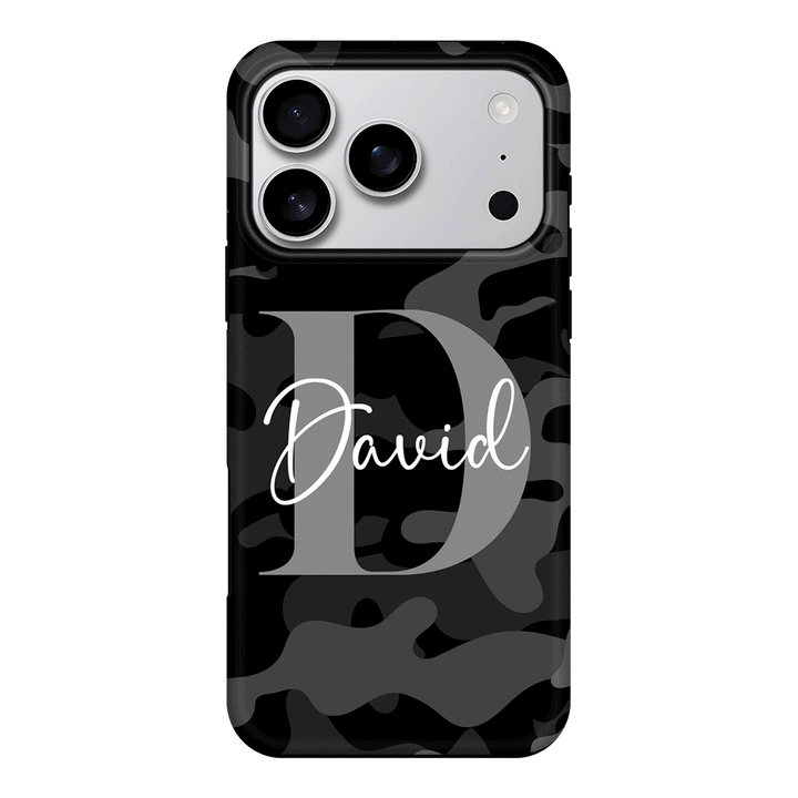 Apple iPhone 17 Pro / Tough MagSafe Personalized Name Camouflage Military Camo, Phone case - Stylizedd.com