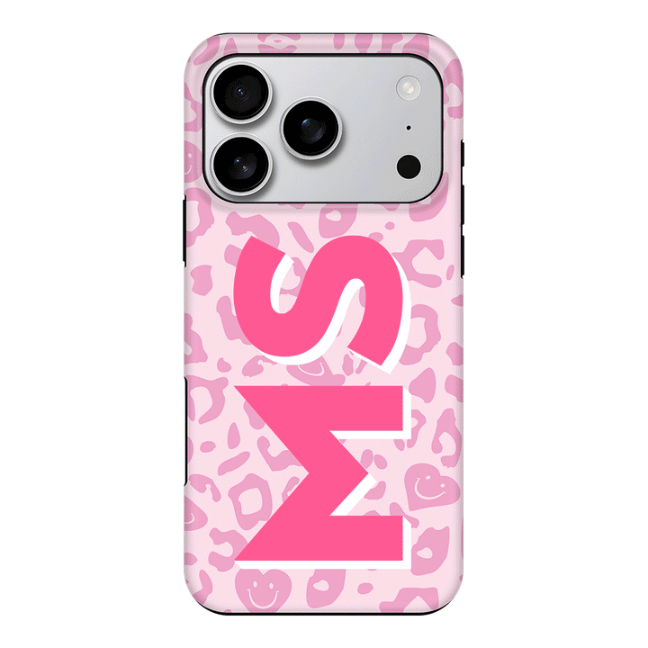 Apple iPhone 17 Pro / Tough MagSafe Custom Monogram Initial 3D Shadow Text Seamless Pattern, Phone Case - Stylizedd.com