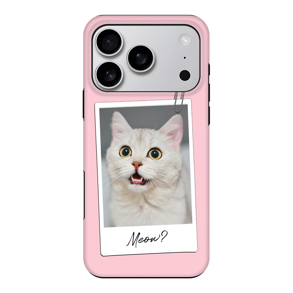 Apple iPhone 17 Pro / Tough MagSafe Polaroid Photo Pet Cat, Phone Case - Stylizedd.com