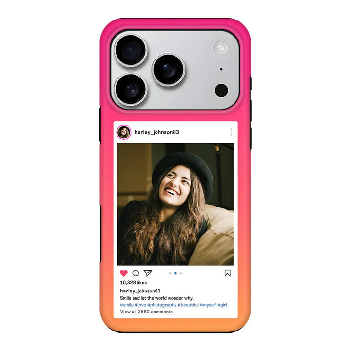 Apple iPhone 17 Pro / Tough MagSafe Custom Photo Instagram Post Template, Phone Case - Stylizedd.com