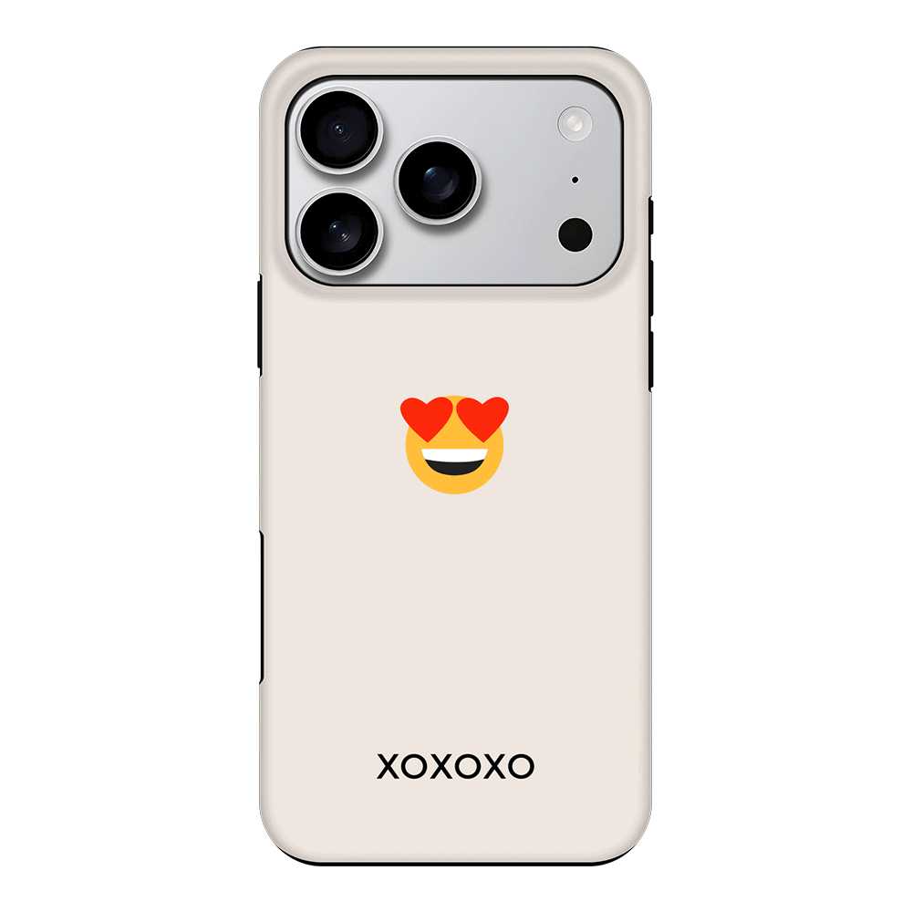 Apple iPhone 17 Pro / Tough MagSafe Custom Text Emojis Emoticons, Phone Case - Stylizedd.com