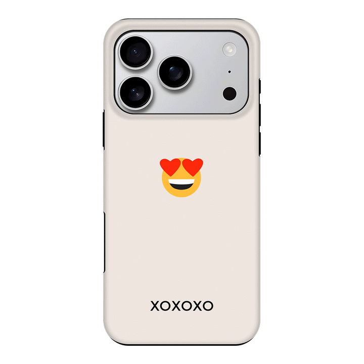 Apple iPhone 17 Pro / Tough MagSafe Custom Text Emojis Emoticons, Phone Case - Stylizedd.com