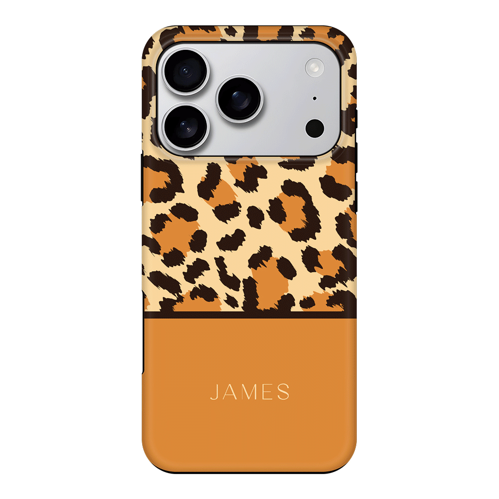 Apple iPhone 17 Pro / Tough MagSafe Personalized Text Animal Skin Pattern, Phone Case - Stylizedd.com