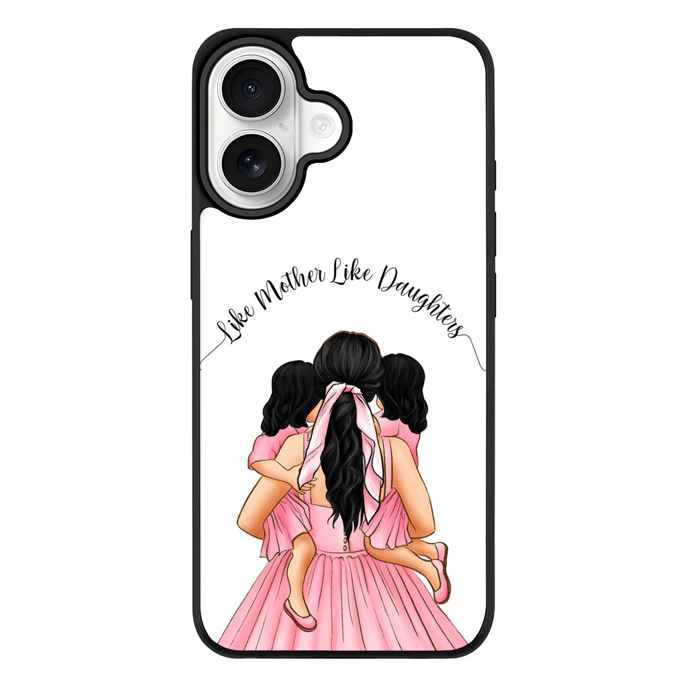 Apple iPhone 17 / Rugged MagSafe Mother 2 daughters Custom Clipart, Text Phone Case - Stylizedd.com
