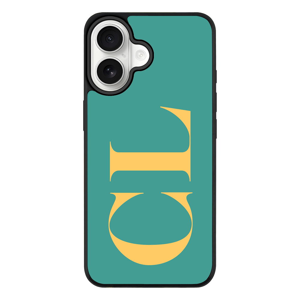 Apple iPhone 17 / Rugged MagSafe Personalized Monogram Large Initial 3D Shadow Text, Phone Case - Stylizedd.com