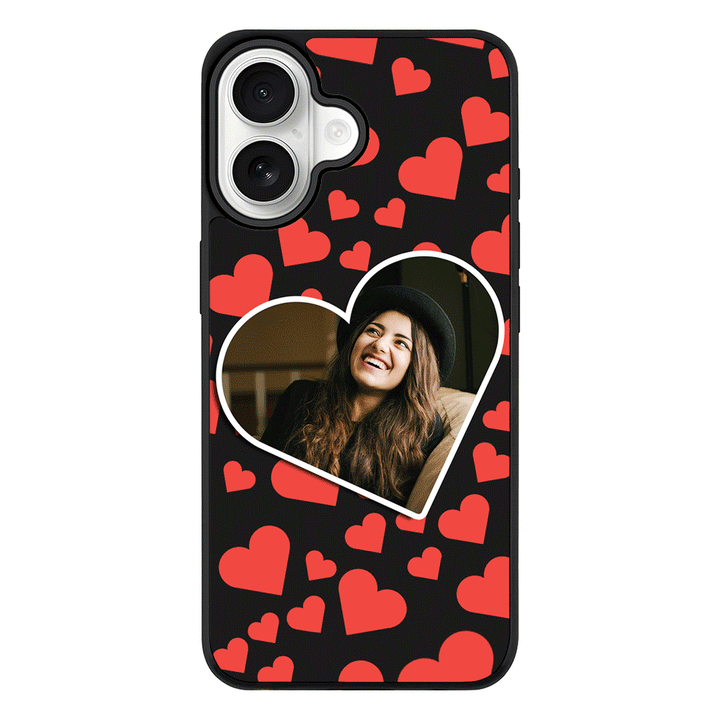 Apple iPhone 17 / Rugged MagSafe Custom Photo Heart shaped, Phone Case - Stylizedd.com