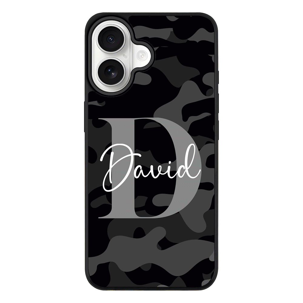 Apple iPhone 17 / Rugged MagSafe Personalized Name Camouflage Military Camo, Phone case - Stylizedd.com