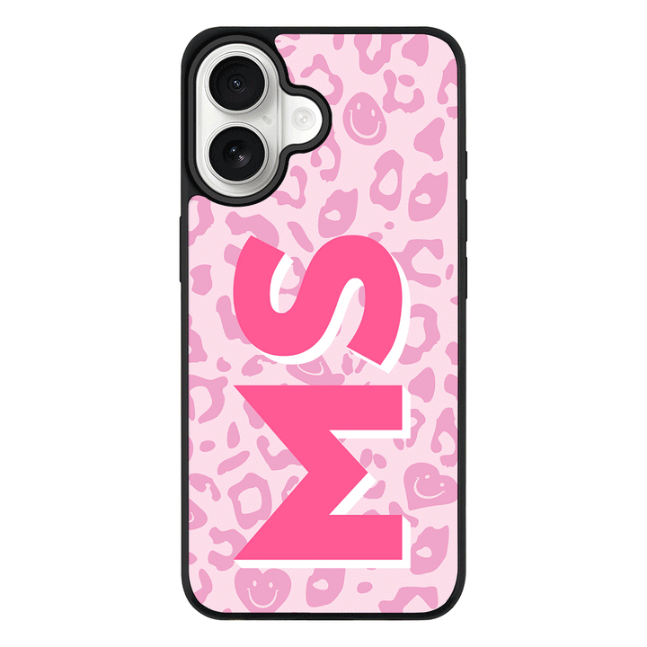 Apple iPhone 17 / Rugged MagSafe Custom Monogram Initial 3D Shadow Text Seamless Pattern, Phone Case - Stylizedd.com