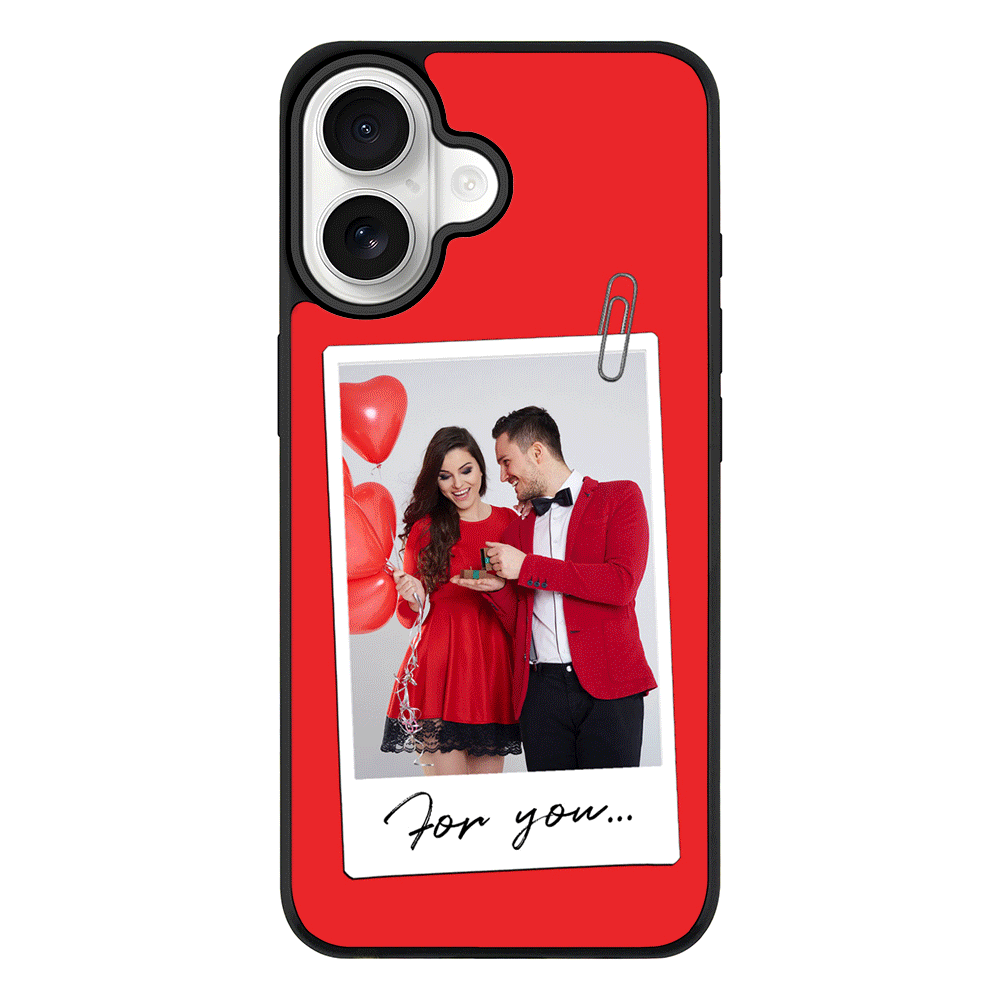 Apple iPhone 17 / Rugged MagSafe Personalized Polaroid Photo Valentine, Phone Case - Stylizedd.com