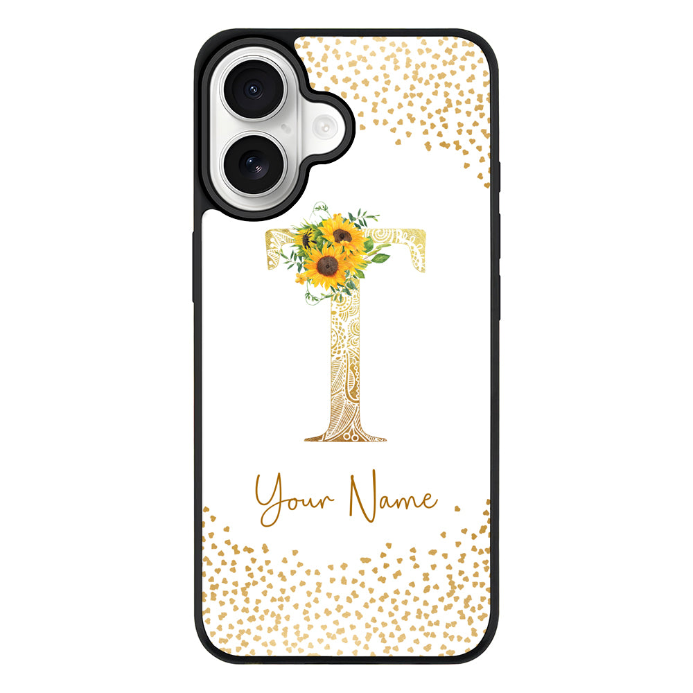 Apple iPhone 17 / Rugged MagSafe Floral Mandala Initial Phone Case - Stylizedd.com