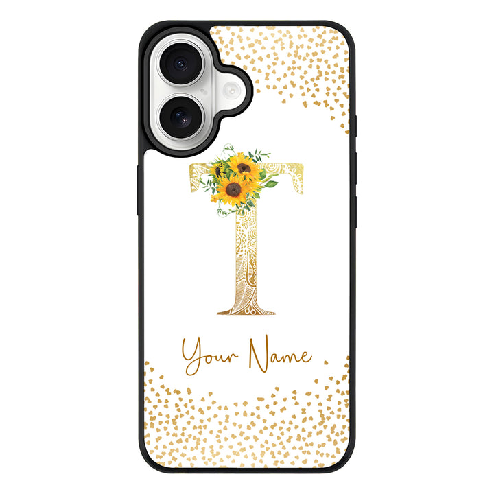 Apple iPhone 17 / Rugged MagSafe Floral Mandala Initial Phone Case - Stylizedd.com