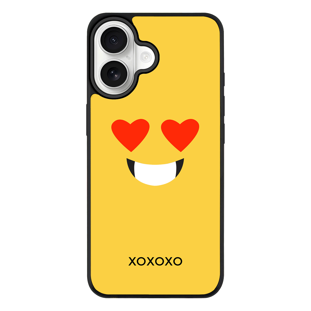 Apple iPhone 17 / Rugged MagSafe Custom Text Emojis Emoticons Face, Phone Case - Stylizedd.com