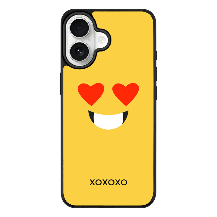 Apple iPhone 17 / Rugged MagSafe Custom Text Emojis Emoticons Face, Phone Case - Stylizedd.com