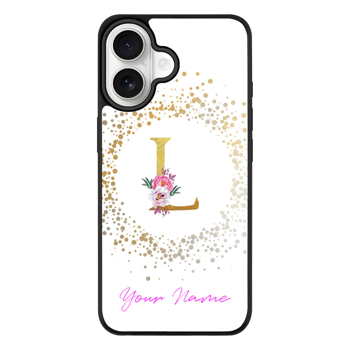 Apple iPhone 17 / Rugged MagSafe Floral Initial Phone Case - Stylizedd.com