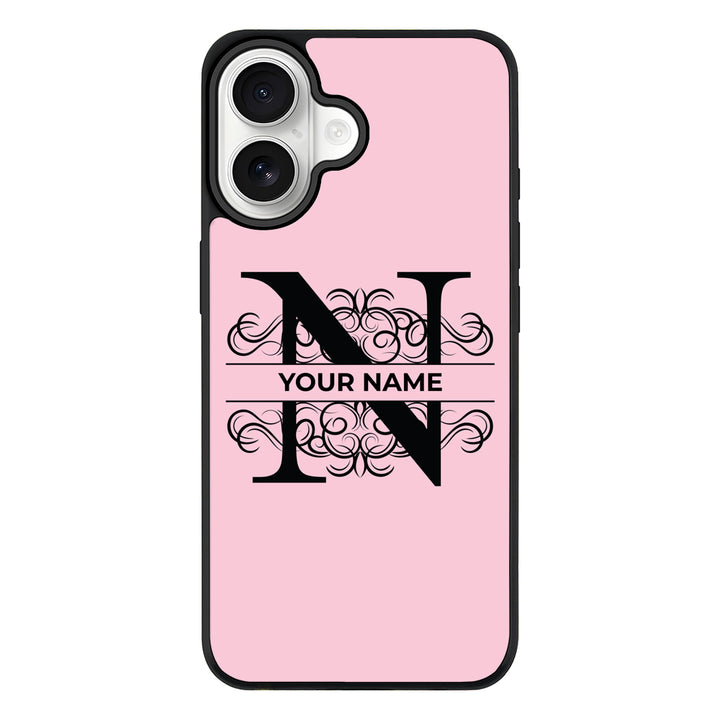 Apple iPhone 17 / Rugged MagSafe Split Floral Initial Phone Case - Stylizedd.com
