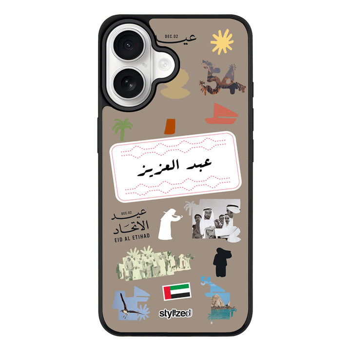 Apple iPhone 17 / Rugged MagSafe Custom Eid Al Etihad 54 National Day Sticker, Phone Case - Stylizedd.com