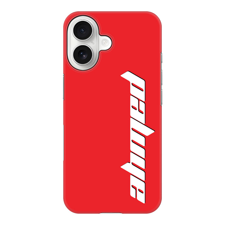 Apple iPhone 17 / Snap MagSafe Custom Text, Vertical Name Phone Case - Stylizedd.com
