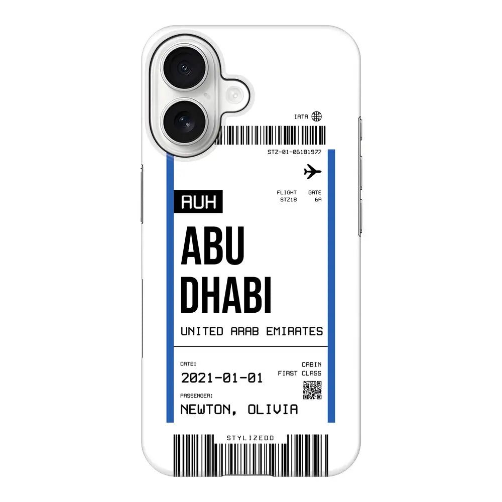Apple iPhone 17 / Snap MagSafe Custom Flight Boarding Pass Ticket Phone Case - Stylizedd.com