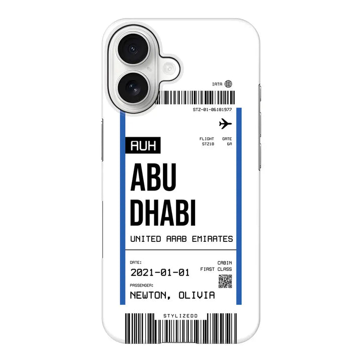 Apple iPhone 17 / Snap MagSafe Custom Flight Boarding Pass Ticket Phone Case - Stylizedd.com