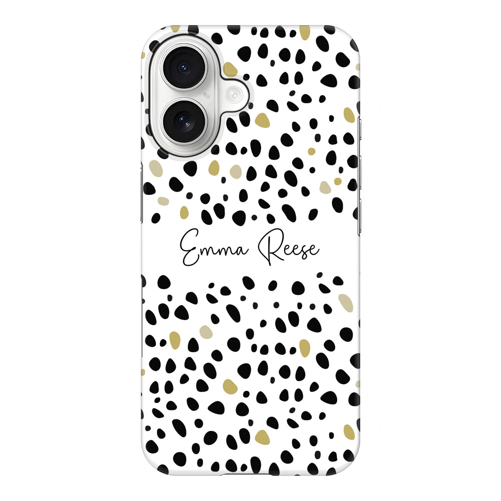 Apple iPhone 17 / Snap MagSafe Pebble Multi Color Custom Text, My Name Phone Case - Stylizedd.com