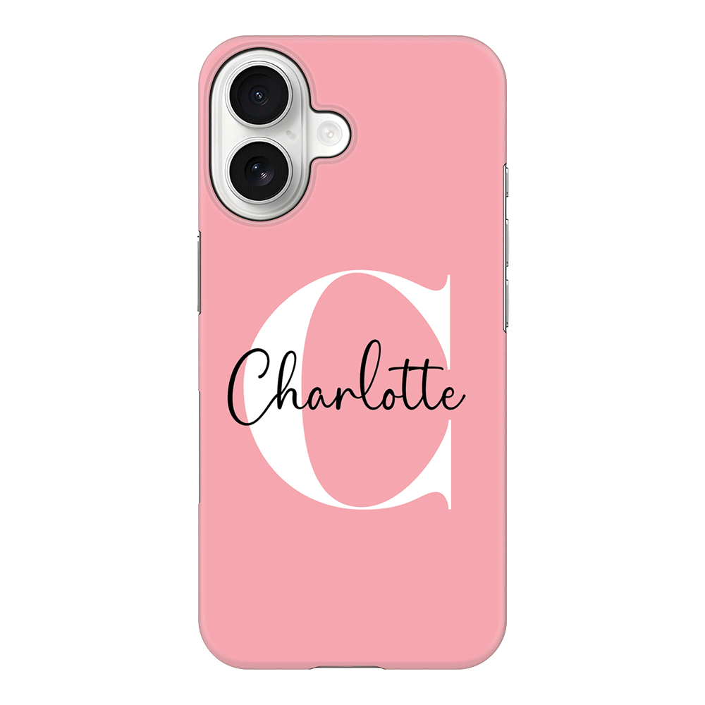 Apple iPhone 17 / Snap MagSafe Custom Monogram Large Initial Name & Letter, Phone Case - Stylizedd.com