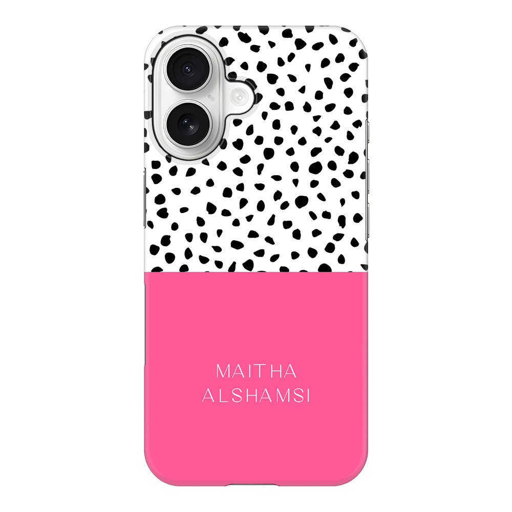 Apple iPhone 17 / Snap MagSafe Personalized Text Colorful Spotted Dotted, Phone Case - Stylizedd.com