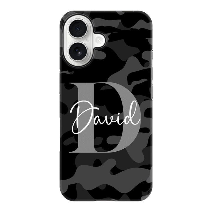 Apple iPhone 17 / Snap MagSafe Personalized Name Camouflage Military Camo, Phone case - Stylizedd.com