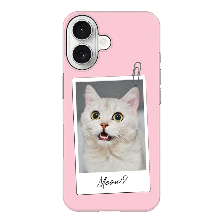 Apple iPhone 17 / Snap MagSafe Polaroid Photo Pet Cat, Phone Case - Stylizedd.com