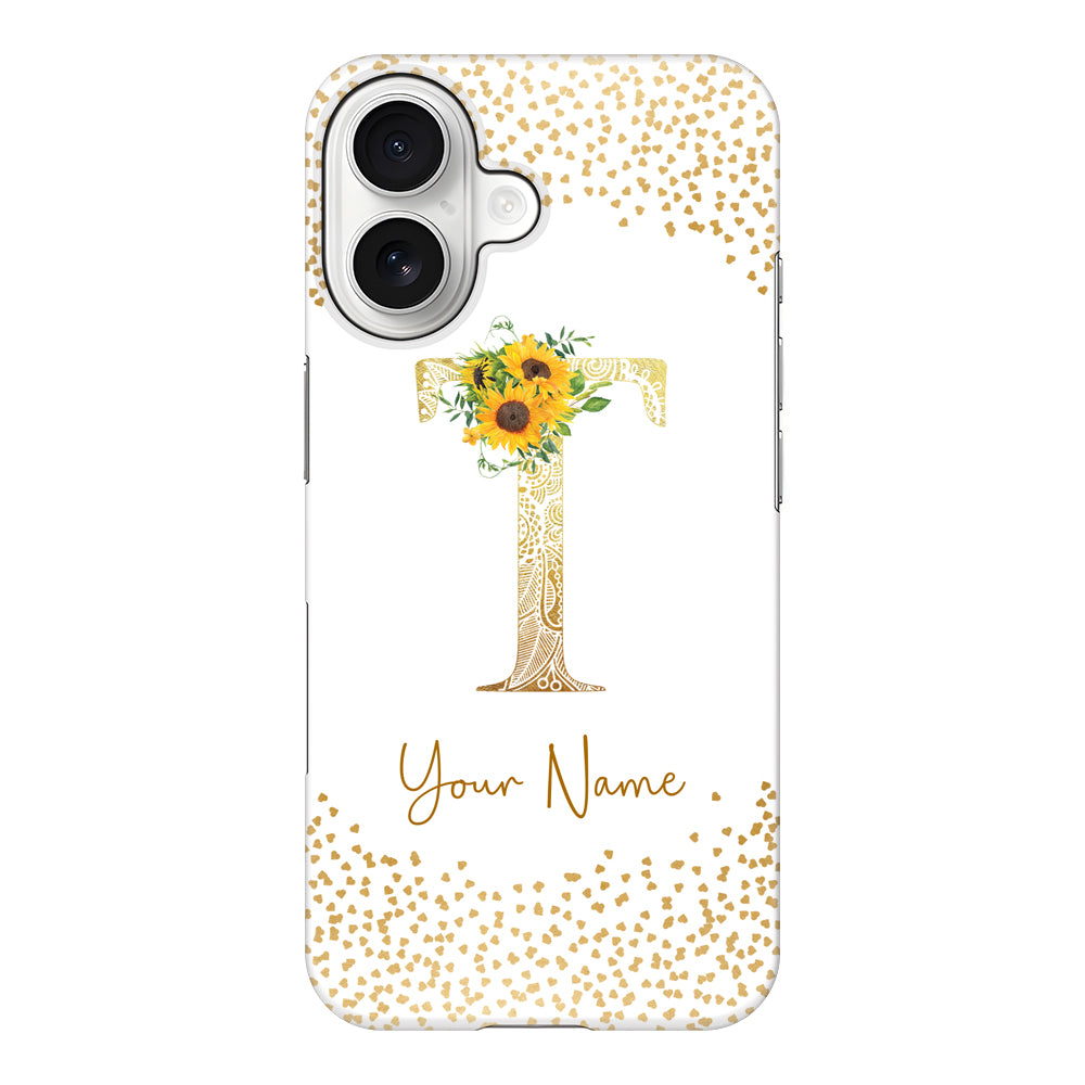 Apple iPhone 17 / Snap MagSafe Floral Mandala Initial Phone Case - Stylizedd.com
