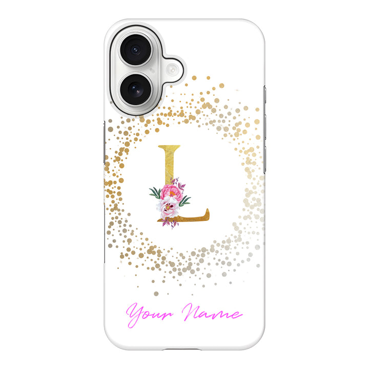 Apple iPhone 17 / Snap MagSafe Floral Initial Phone Case - Stylizedd.com