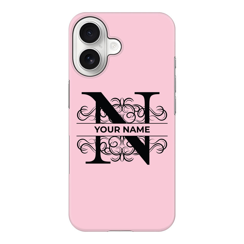Apple iPhone 17 / Snap MagSafe Split Floral Initial Phone Case - Stylizedd.com
