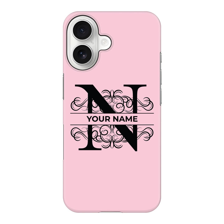 Apple iPhone 17 / Snap MagSafe Split Floral Initial Phone Case - Stylizedd.com