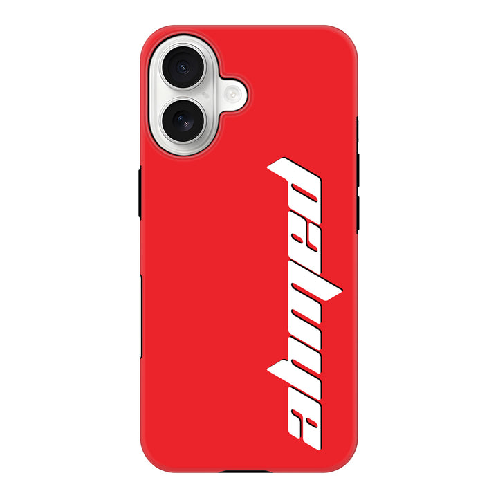 Apple iPhone 17 / Tough MagSafe Custom Text, Vertical Name Phone Case - Stylizedd.com