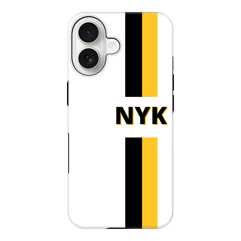 Apple iPhone 17 / Tough MagSafe Custom Striped Monogram Phone Case - Stylizedd.com