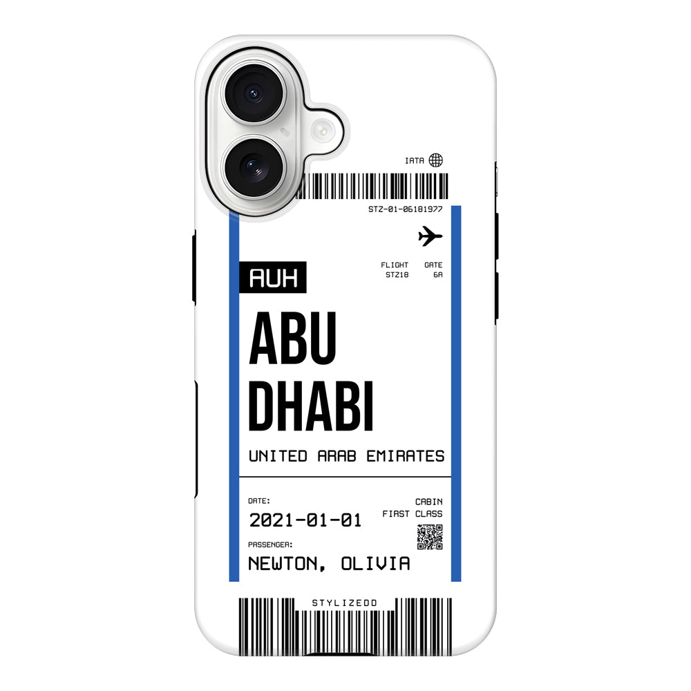 Apple iPhone 17 / Tough MagSafe Custom Flight Boarding Pass Ticket Phone Case - Stylizedd.com