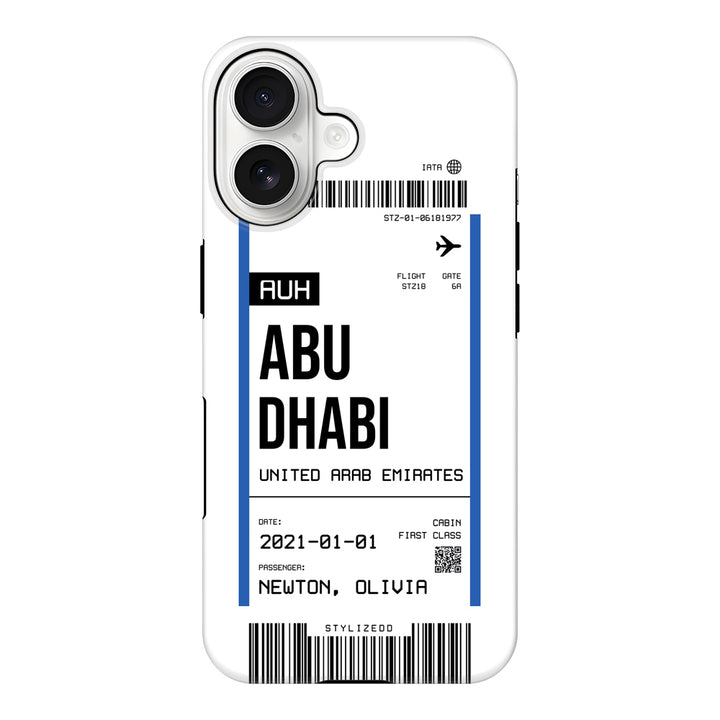 Apple iPhone 17 / Tough MagSafe Custom Flight Boarding Pass Ticket Phone Case - Stylizedd.com