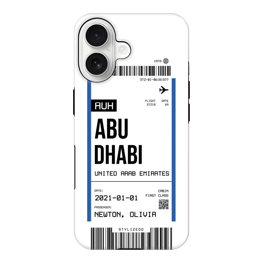 Apple iPhone 17 / Tough MagSafe Custom Flight Boarding Pass Ticket Phone Case - Stylizedd.com