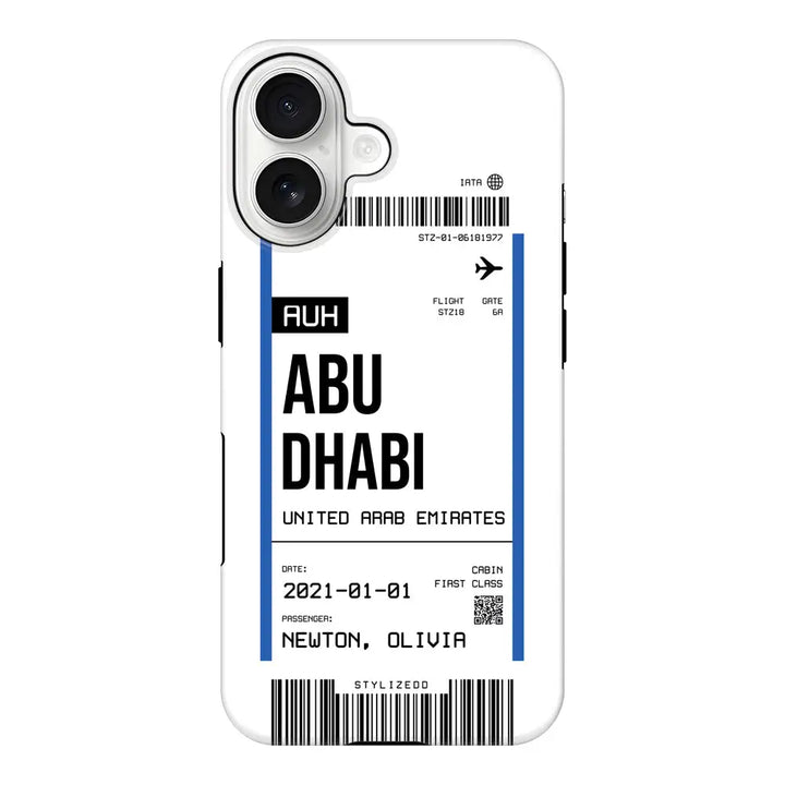 Apple iPhone 17 / Tough MagSafe Custom Flight Boarding Pass Ticket Phone Case - Stylizedd.com