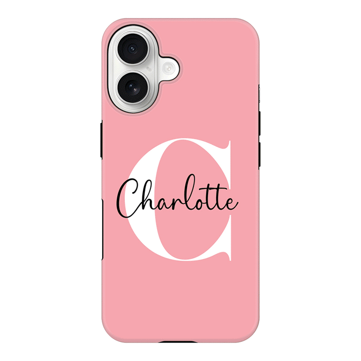Apple iPhone 17 / Tough MagSafe Custom Monogram Large Initial Name & Letter, Phone Case - Stylizedd.com