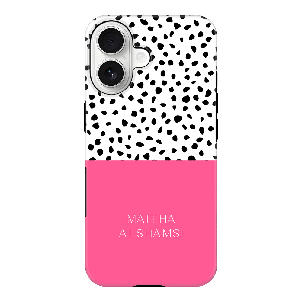 Apple iPhone 17 / Tough MagSafe Personalized Text Colorful Spotted Dotted, Phone Case - Stylizedd.com